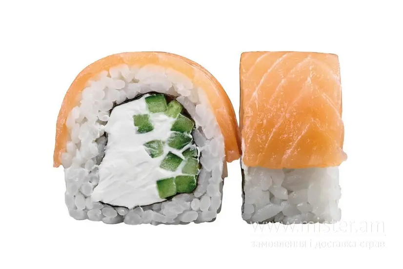 Рол "Філадельфія" з огірком - "Pronto Pizza & Sushi" в Хмельницькому фото