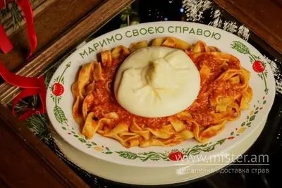 Тальятеле на двох з бурратою та соусом Болоньєзе Простір undefined фото