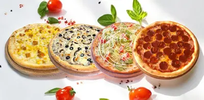 Комбо Сімейне (ЧікенЧіз, Пепероні, Грибна, Цезар з Лососем) GoGoPizza - ХБК undefined фото