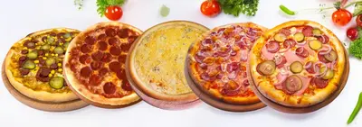 Комбо 5 Зірок (Техас, Пепероні, 4 сири, М'ясобор, Франеческа) Доставка піци Подільський район - GoGoPizza undefined фото