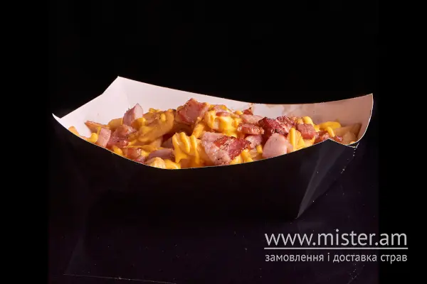 Фрі з беконом та сирним соусом XL - "Your burger" в Дрогобичі фото