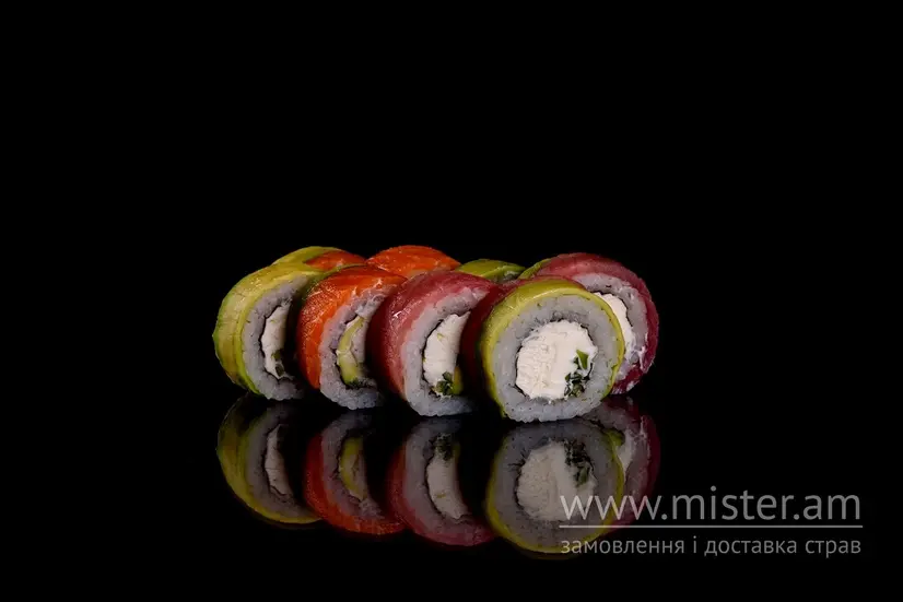 Рол "Філадельфія rainbow" - "Смачні Суші" в Нікополю фото