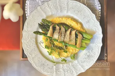 Палента Дорблю з грибами та аспарагусом Велюров undefined фото