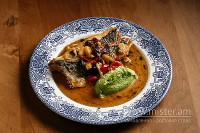 Філе сібаса з пюре із молодого горошку Broyt un tsu Broyt undefined фото