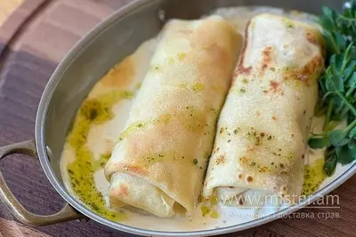 Млинці з куркою та печерицями у вершках Bruno undefined фото