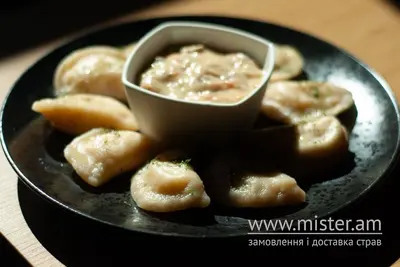 Вареники з грибним соусом Маска undefined фото