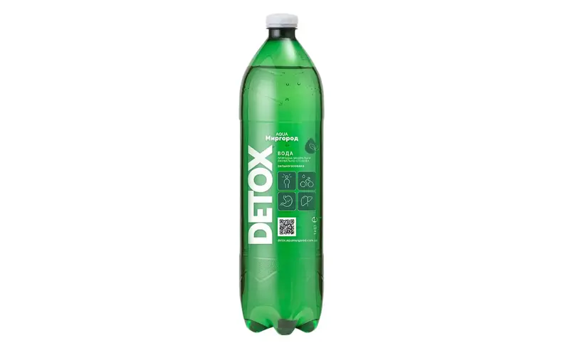 AQUA Миргород DETOX  природньо-лікувальна газована 1л - "Veladis" в Запоріжжі фото 