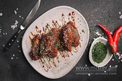 Курячі крильця в абрикосовій глазурі Три Слона undefined фото