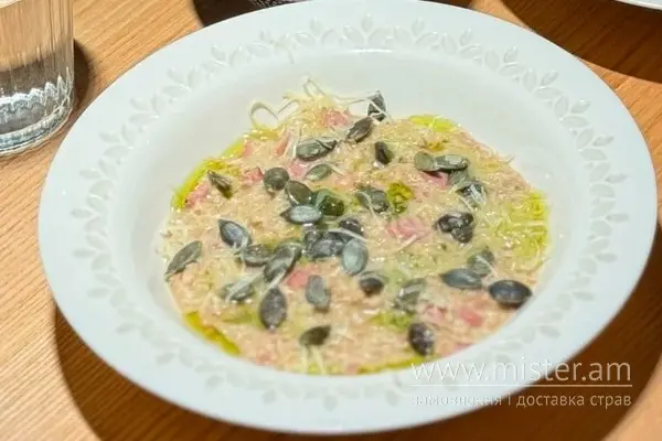 Каша вівсяна з пармезаном та шинкою - "Buffet" в Рівному фото