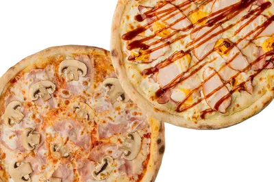 Шинка та гриби 30 см + Кентукі 30 см Pizza 482 undefined фото