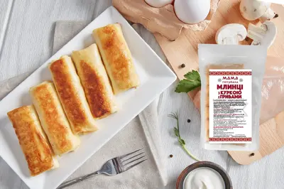 Млинці з куркою і грибами Мама Готувала undefined фото