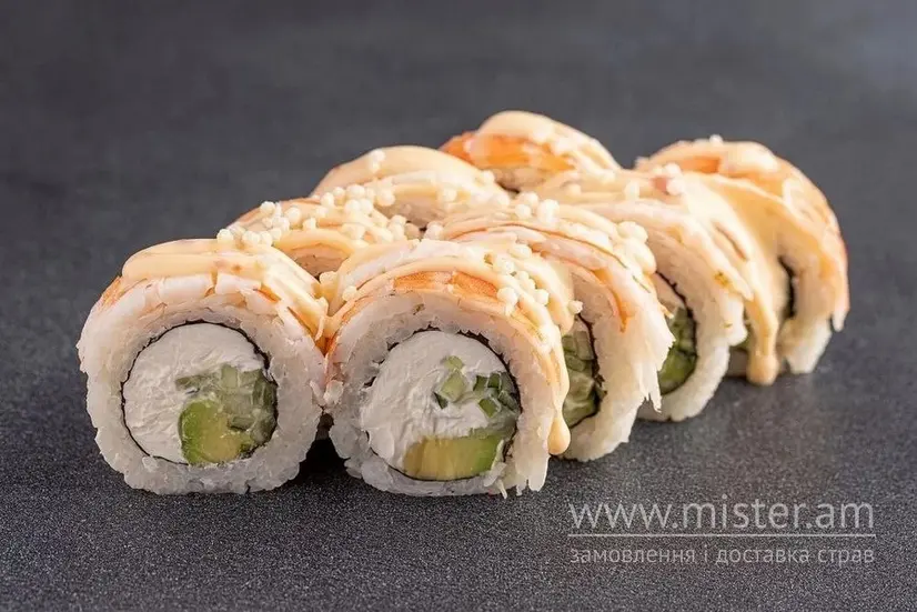 Рол "Філадельфія" з креветкою класична - "SushiMO" в Чернівцях фото 