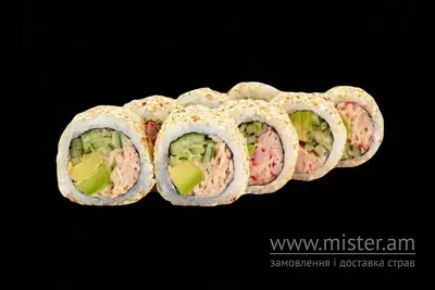 Рол "Каліфорнія" в кунжуті з крабовим міксом SushiMO undefined фото