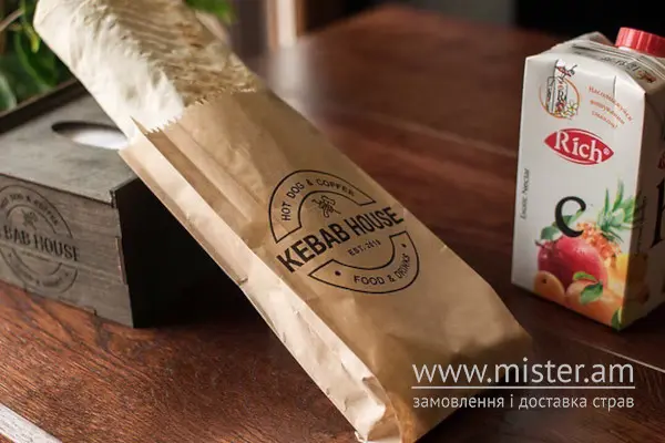 Кебаб XL з м'ясом та соусом на вибір - "Kebab House" в Шептицькому фото