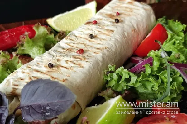Кебаб L з м'ясом та соусом на вибір - "Kebab house & burger Park" в Шептицькому фото