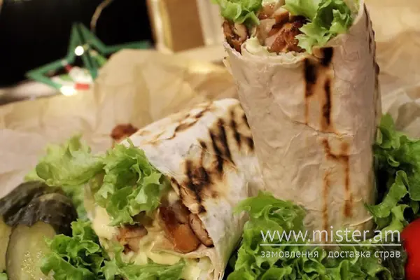 Кебаб сирний XL з м'ясом та соусом на вибір - "Kebab house & burger Park" в Шептицькому фото