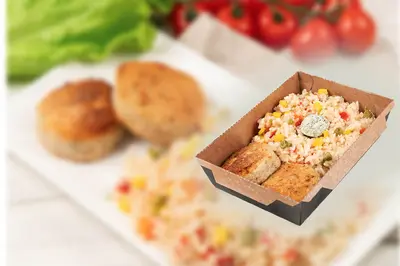 Котлета рибна "Дніпровська" з рисом та овочами Мама Готувала undefined фото