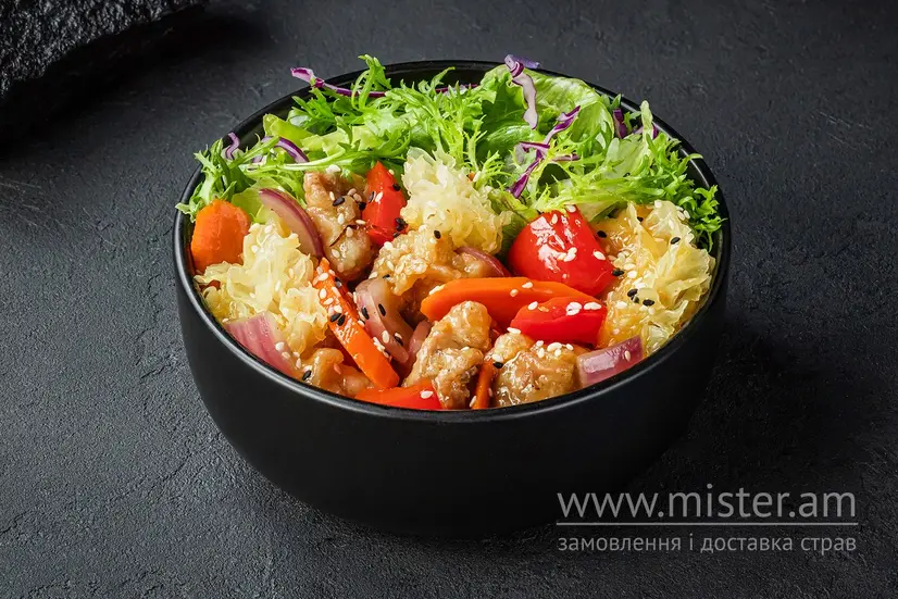 Боул з куркою в кисло-солодкому соусі - "Sushi Master" в Сумах фото