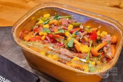Салат "Фермерський" з рваною яловичиною Am.bar undefined фото