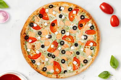 Піца Вершковий лосось 38 см IQ PIZZA undefined фото
