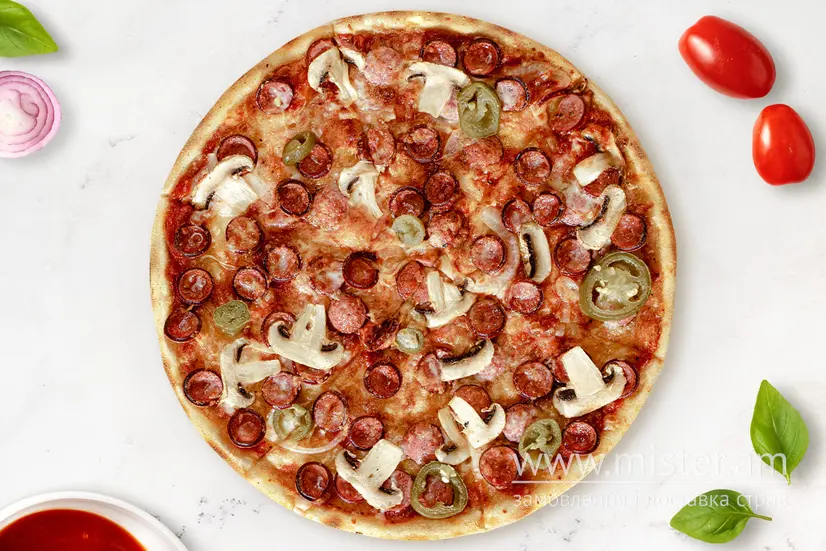 Піца Мисливська справжня 38 см - "IQ PIZZA" в Шептицькому фото