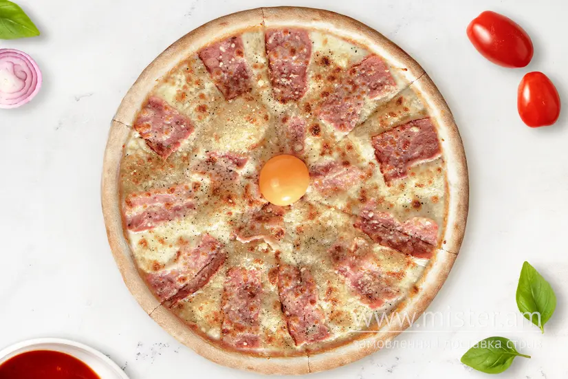 Піца Карбонара 30 см - "IQ PIZZA" в Шептицькому фото