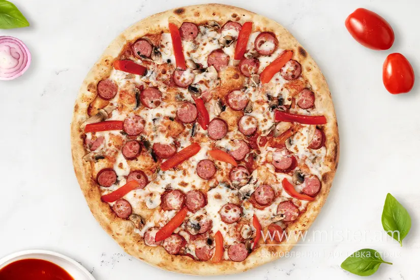 Піца Баварська 30 см - "IQ PIZZA" в Шептицькому фото