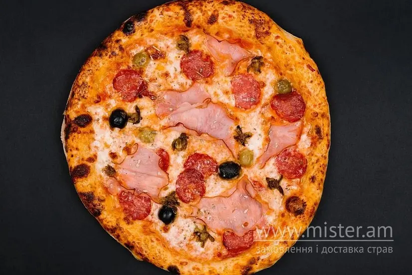 Піца "М`ясна" з каперсами - "Una Pizza " в Луцьку фото 
