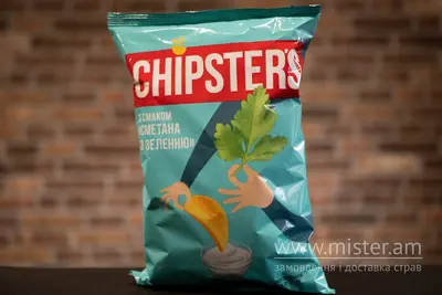 Чіпси Chipsters "Сметана та зелень" Solod undefined фото