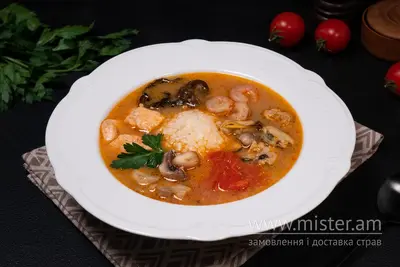 Суп тайський рибний з креветками, лососем та мідіями н/ф Multi Cook undefined фото