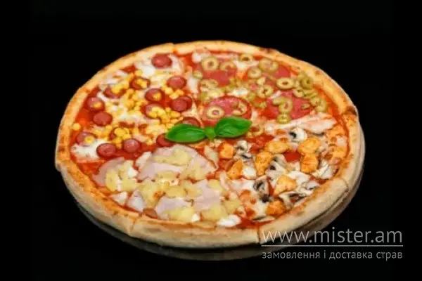 Піца "Чотири сезони" маленька - "Sushi-Pizza by La Spezia (вул.Харківська, 5/1)" в Сумах фото