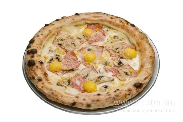 Піца "Лаціо alla carbonara" - "М`ясо в бокалі " в Рівному фото 