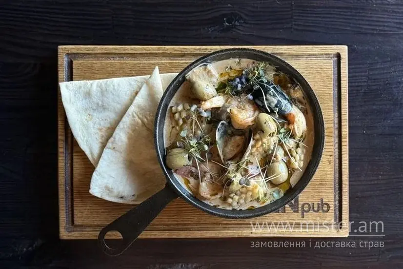 Соте з морепродуктів - "Crann Pub Fream" в Хмельницькому фото