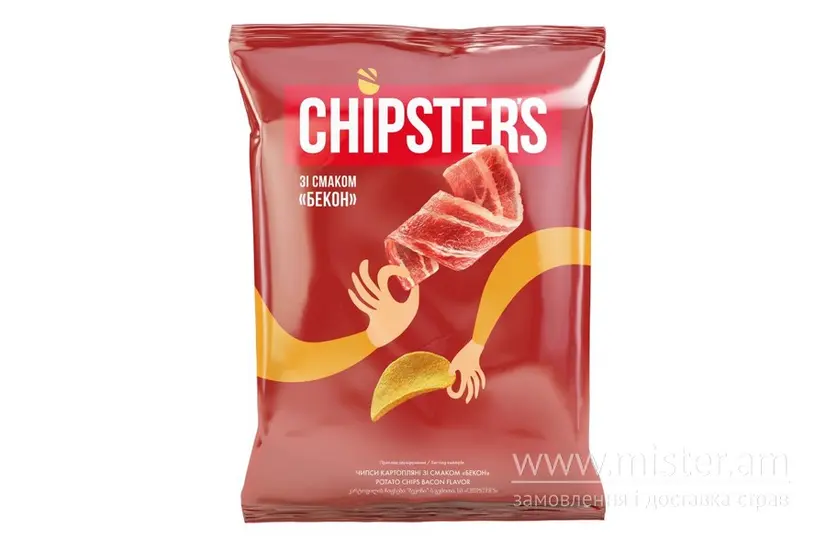 Чипси Chipsters Бекон 100 г - "SOLOD PROSPEKT" в Хмельницькому фото 