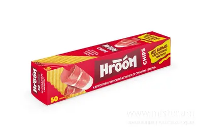 Чипси картопляні пластинки "Бекон" Hroom 50 г SOLOD PROSPEKT undefined фото