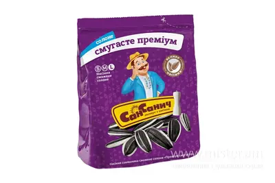 Насіння смажене "Преміум смугасте" солоне ТМ Сан Санич 95 г SOLOD PROSPEKT undefined фото