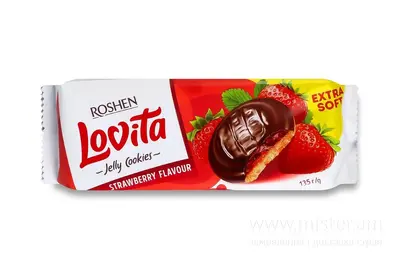 Печиво Рошен Ловіта Джеллі Полуниця SOLOD PROSPEKT undefined фото
