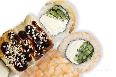 Рол "Philadelphia Mix" з вугрем та креветкою Kilogram Sushi undefined фото
