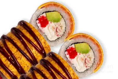 Рол "Philadelphia лосось-чеддер гриль" Kilogram Sushi undefined фото