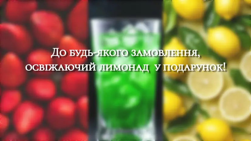 Лимонад в подарунок!