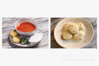 Комбо Борщ полтавський + тортеліні Бешамель L Комора undefined фото