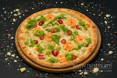 Піца "Цезар" з креветками 45 см Rockit Pizza undefined фото