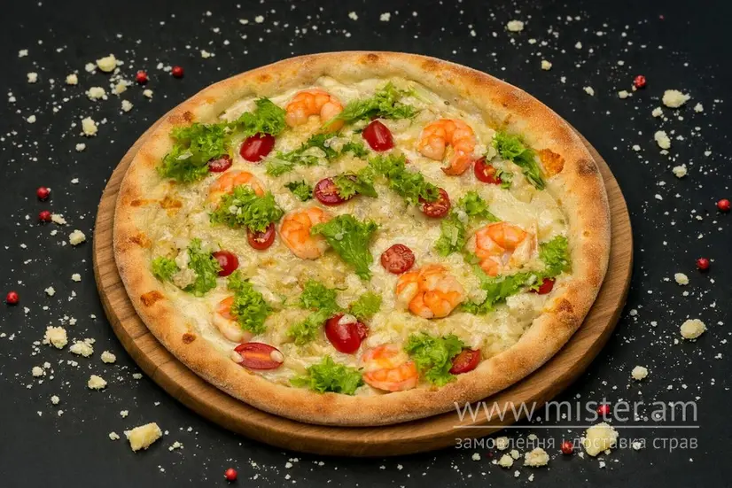 Піца "Цезар" з креветками 45 см - "Rockit Pizza" в Кременчуці фото 