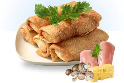 Млинці з куркою та грибами (н/ф) Дядя Чебурек undefined фото