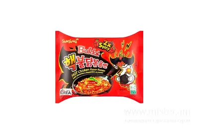 Корейський рамен Buldak подвійна гострота Samyang 140 г Red Hot Chily Shop undefined фото
