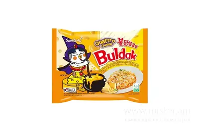 Корейський рамен Buldak Quattro Cheese Samyang 145 г Red Hot Chily Shop undefined фото
