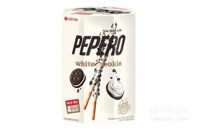 Печиво Pepero в глазурі з білого шоколаду з крихтою печива OREO Lotte 128 г Red Hot Chily Shop undefined фото