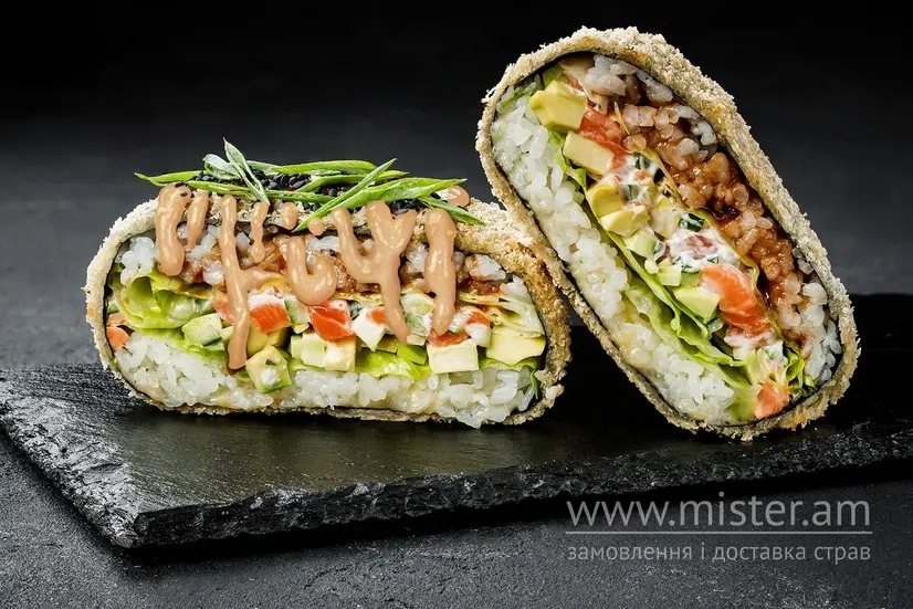 Суші бургер з лососем - "Sushi Master" в Чернігові фото 