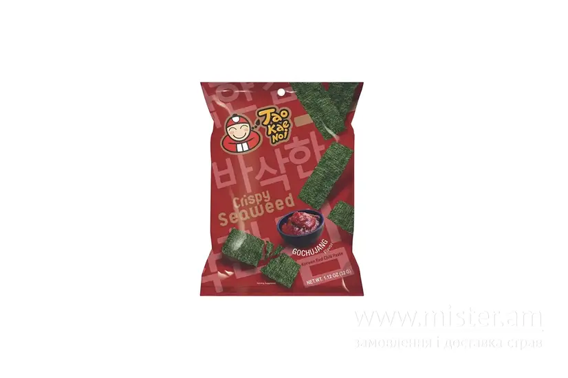 Снек з хрустких водоростей Tao Kae Noi зі смаком Гочуджан 32 г - "Red Hot Chily Shop" в Сумах фото
