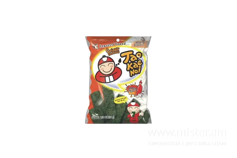 Снек з хрустких водоростей Tao Kae Noi зі смаком соусу Шрірача 32 г - "Red Hot Chily Shop" в Сумах фото